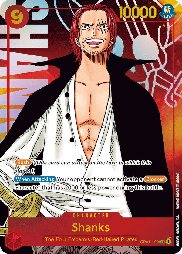 Shanks (OP01-120) (Parallel) [Romance Dawn]