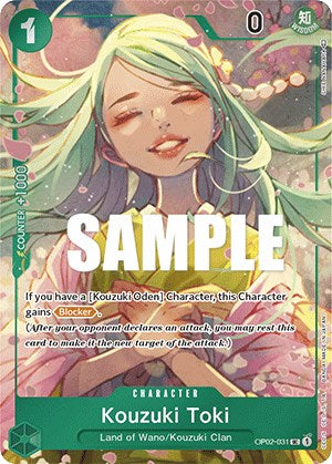Kouzuki Toki (OP02-031) (Box Topper) [Paramount War]