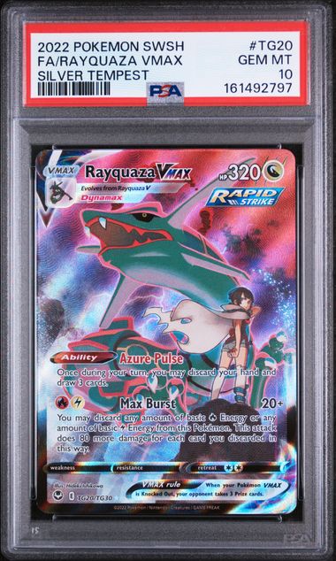 Rayquaza Vmax (tg20) - Sword & Shield Silver Tempest - PSA 10