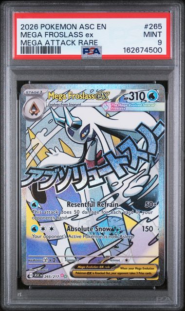 Mega Froslass Ex (265) - Ascended Heroes - PSA 9