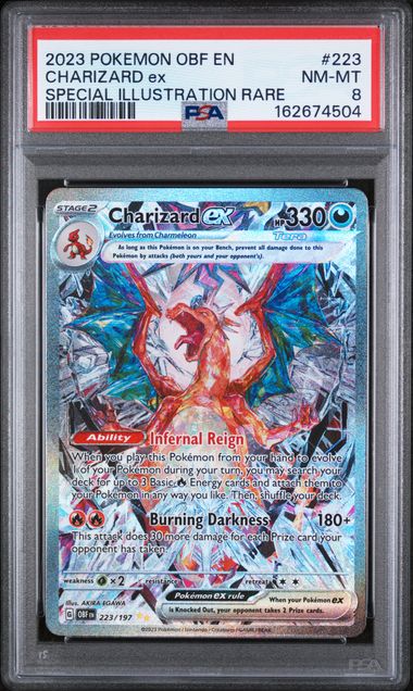 Charizard Ex (223) - Obsidian Flames - PSA 8