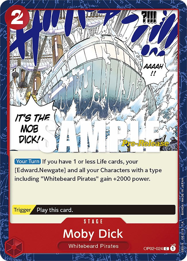 Moby Dick (OP02-024) [Paramount War Pre-Release Cards]