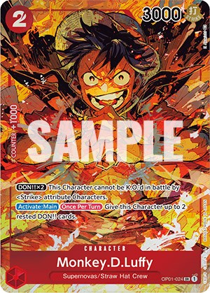 Monkey.D.Luffy (OP01-024) (Parallel) [Romance Dawn]