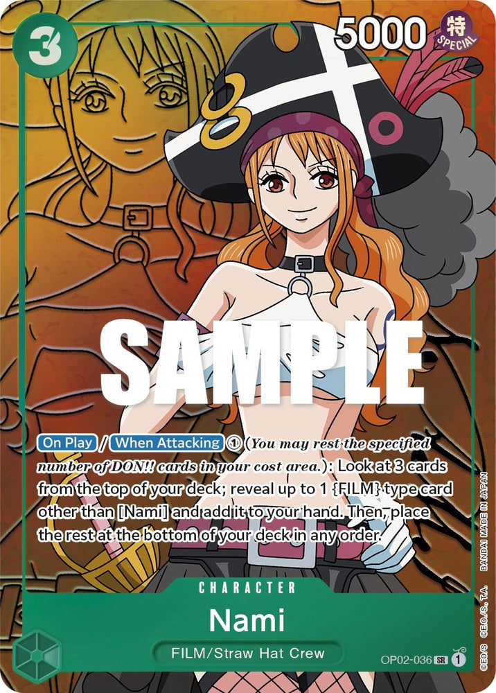Nami (OP02-036) (Alternate Art) [Paramount War]