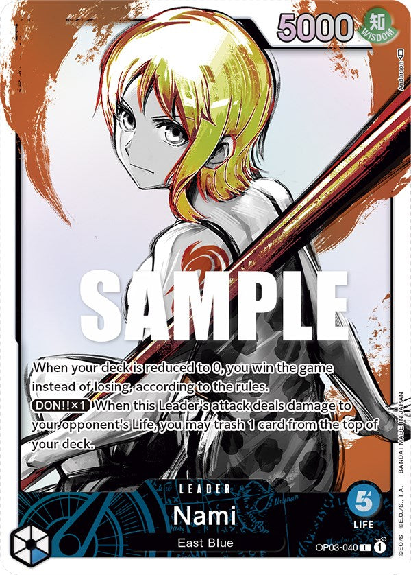 Nami (OP03-040) (Alternate Art) [Pillars of Strength]