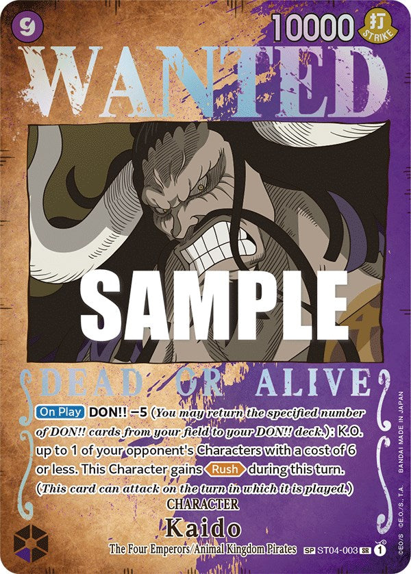 Kaido (ST04-003) (Wanted Poster) [Pillars of Strength]