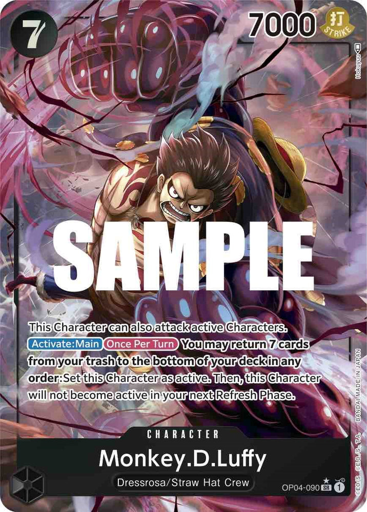 Monkey.D.Luffy (OP04-090) (Alternate Art) [Kingdoms of Intrigue]