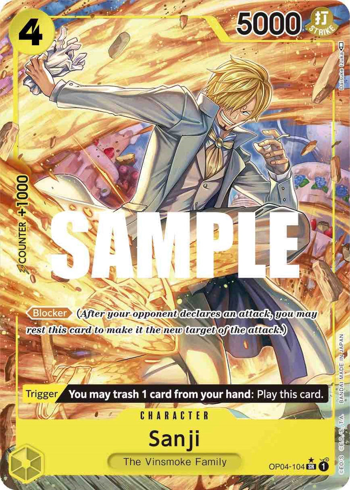 Sanji (OP04-104) (Alternate Art) [Kingdoms of Intrigue]