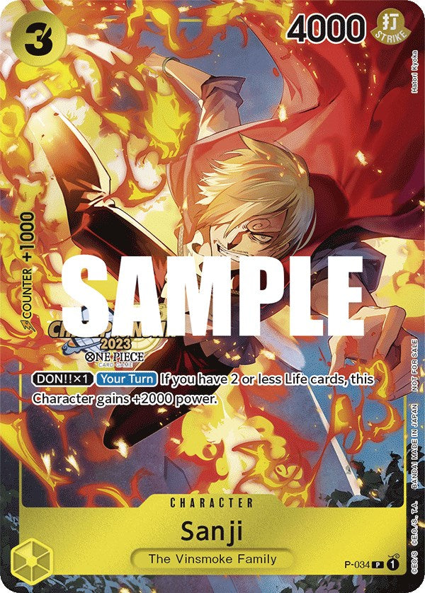 Sanji (P-034) (CS 2023 Event Pack) [One Piece Promotion Cards]