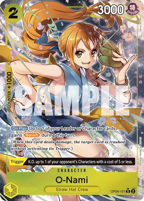 O-Nami (OP06-101) (Alternate Art) [Wings of the Captain]