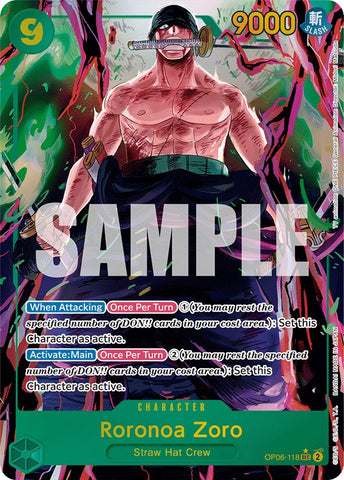 Roronoa Zoro (OP06-118) (Alternate Art) [Wings of the Captain]