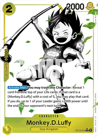 Monkey.D.Luffy (ST13-014) (Parallel) [Ultra Deck: The Three Brothers]
