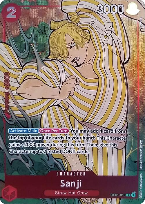 Sanji (OP01-013) (English Version 1st Anniversary Set) [One Piece Promotion Cards]