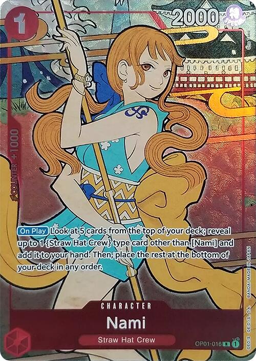 Nami (OP01-016) (English Version 1st Anniversary Set) [One Piece Promotion Cards]