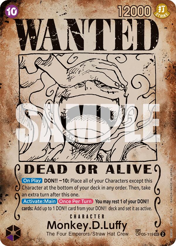 Monkey.D.Luffy (OP05-119) (Wanted Poster) [Emperors in the New World]