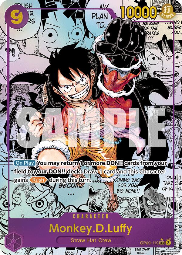 Monkey.D.Luffy (OP09-119) (Manga Parallel) [Emperors in the New World]