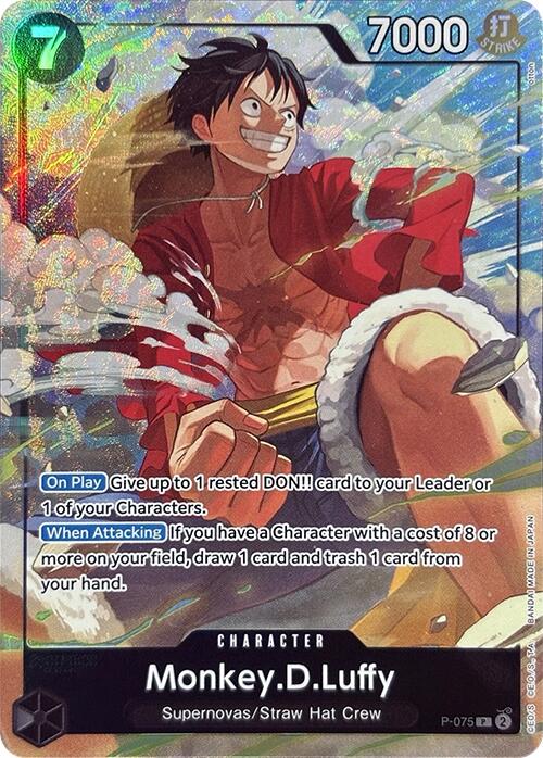 Monkey.D.Luffy (P-075) (Premium Card Collection -Best Selection Vol. 3-) [One Piece Promotion Cards]