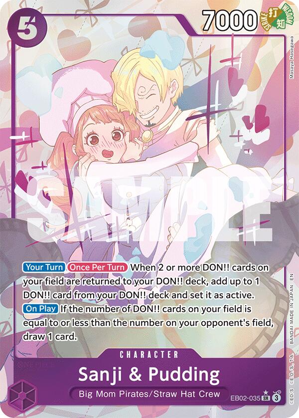 Sanji & Pudding (EB02-035) (Alternate Art) [Extra Booster: Anime 25th Collection]