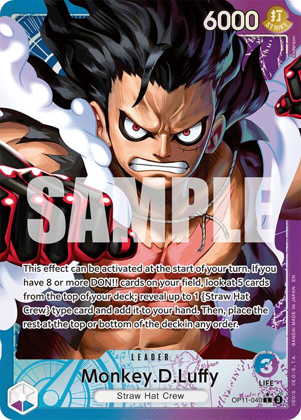 Monkey.D.Luffy (OP11-040) (Alternate Art) [A Fist of Divine Speed]