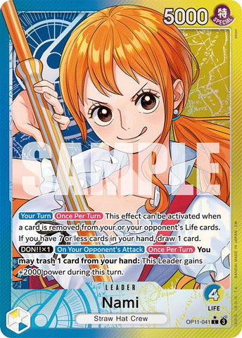 Nami (OP11-041) (Alternate Art) [A Fist of Divine Speed]