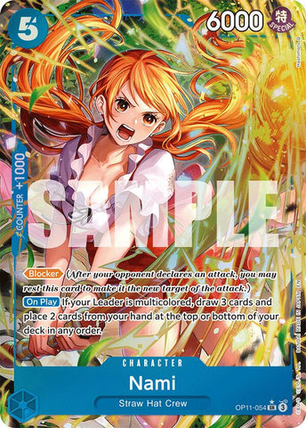 Nami (OP11-054) (Alternate Art) [A Fist of Divine Speed]
