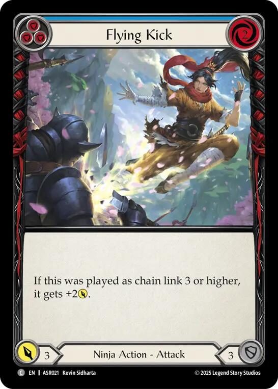 Flying Kick (Blue) [ASR021] (Armory Deck: Ira)