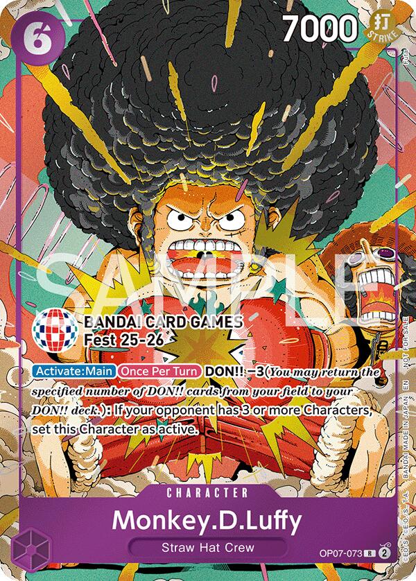Monkey.D.Luffy (OP07-073) (BANDAI Card Games Fest 25-26) [One Piece Promotion Cards]