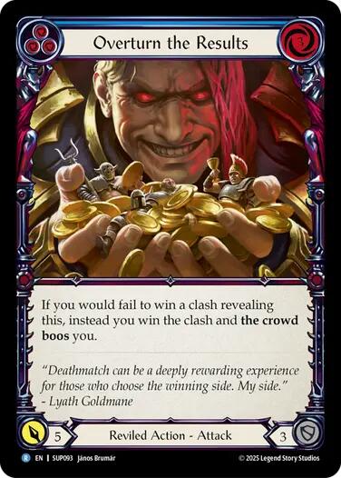 Overturn the Results [SUP093] (Super Slam)  Rainbow Foil