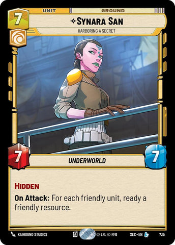 Synara San - Harboring a Secret (Foil) (735) (735) [Secrets of Power]