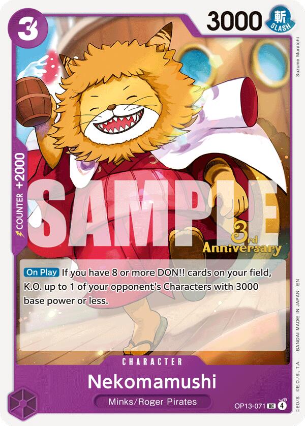 Nekomamushi (OP13-071) [Carrying On His Will: 3rd Anniversary Tournament Cards]