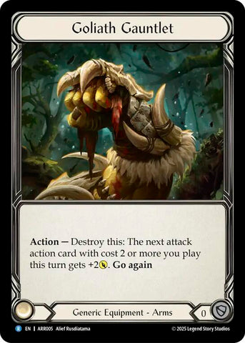 Goliath Gauntlet [ARR005] (Armory Deck: Rhinar)  Rainbow Foil