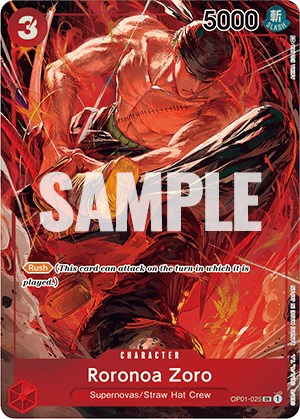 Roronoa Zoro (OP01-025) (Parallel) [Romance Dawn]
