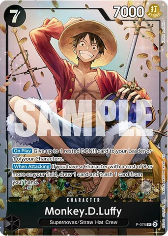 Monkey.D.Luffy (P-075) (Tin Pack Set Vol. 2) [One Piece Promotion Cards]