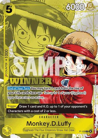 Monkey.D.Luffy (P-106) (Winner Pack 2026 Vol. 2) [One Piece Promotion Cards]