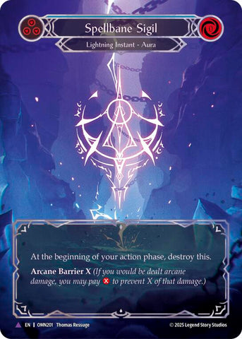 Spellbane Sigil (Blue) (Marvel) [OMN201] (Omens of the Third Age)  Cold Foil