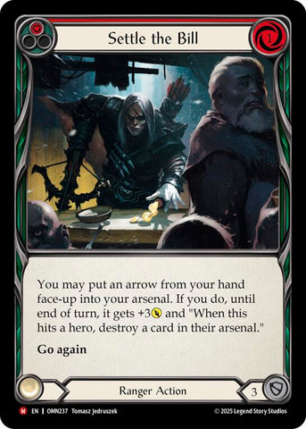 Settle The Bill (Red) [OMN237] (Omens of the Third Age)  Rainbow Foil
