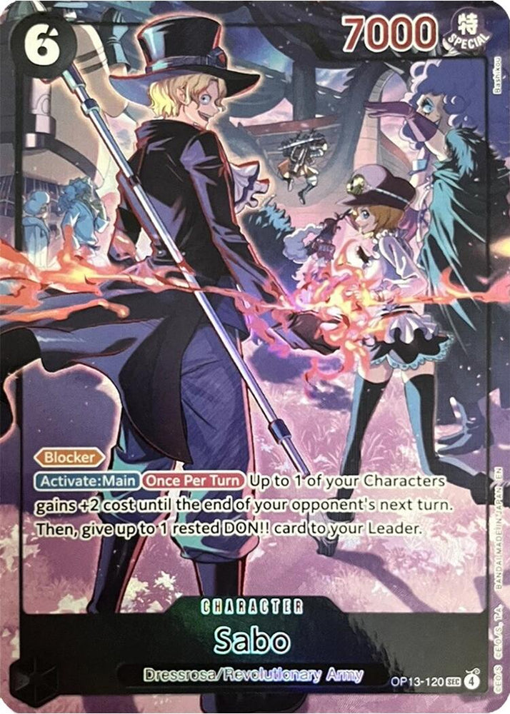 Sabo (OP13-120) (English Version 3rd Anniversary Set) [One Piece Promotion Cards]