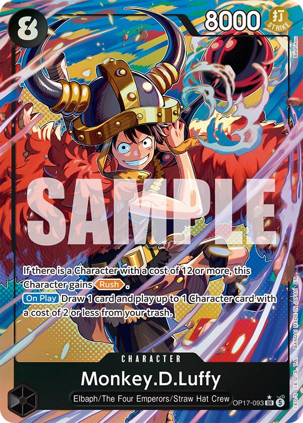 Monkey.D.Luffy (OP17-093) (Alternate Art) [The World's Strongest Warriors]