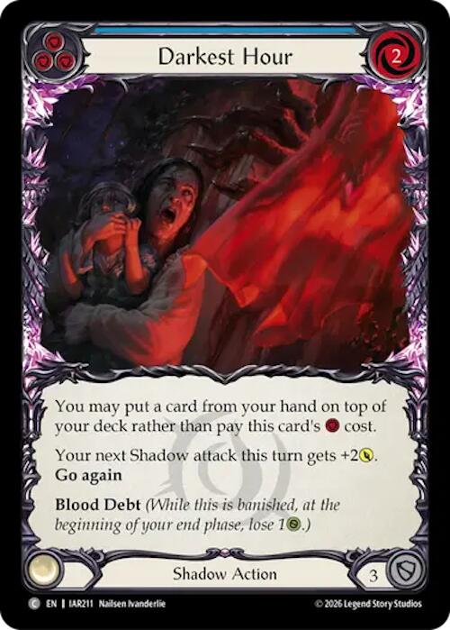 Darkest Hour (Blue) [IAR211] (Usurp the Shadow Throne)  Rainbow Foil