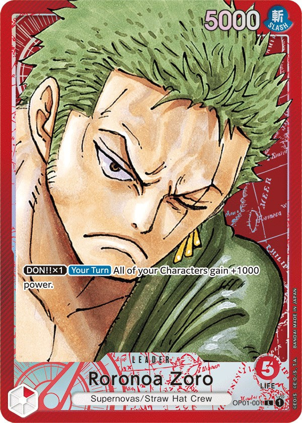 Roronoa Zoro (OP01-001) (Parallel) [Romance Dawn]