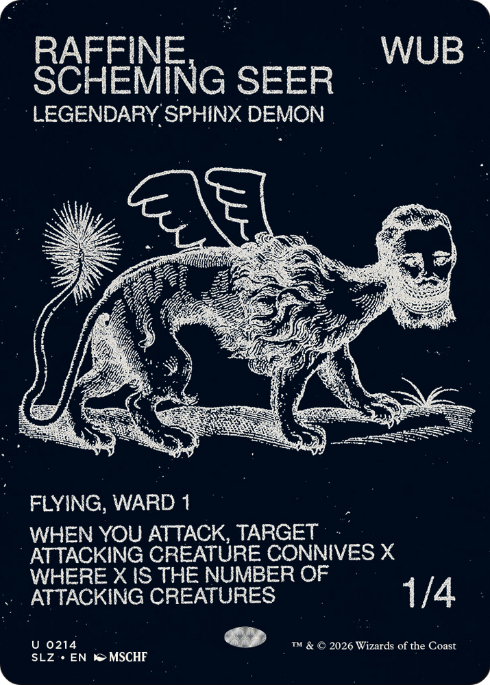 Raffine, Scheming Seer (0214) [Secret Lair x MSCHF: The Zeta Set]