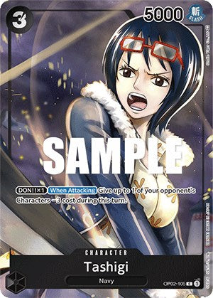 Tashigi (OP02-105) (Box Topper) [Paramount War]