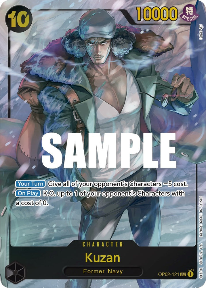Kuzan (OP02-121) (Alternate Art) [Paramount War]