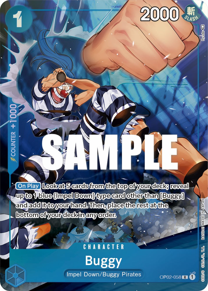 Buggy (OP02-058) (Alternate Art) [Paramount War]