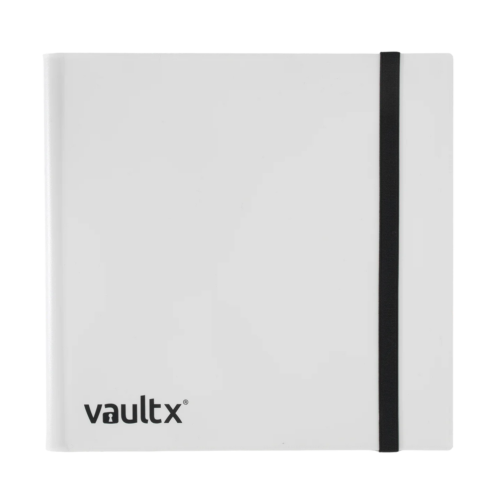 Vault X 12-Pocket Strap Binder - White