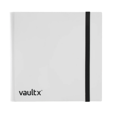 Vault X 12-Pocket Strap Binder - White